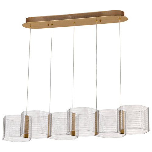 Nuvo Lighting - 62-2405 - LED Island Pendant - Kenzo - Polished Anodized Bronze