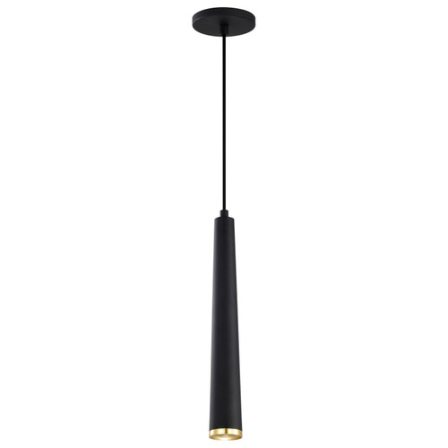 Nuvo Lighting - 62-828 - LED Pendant - Melrose - Matte Black / Brushed Brass