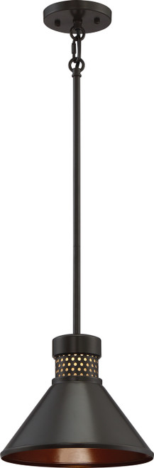 Nuvo Lighting - 62-856 - LED Pendant - Doral - Dark Bronze / Copper Accent