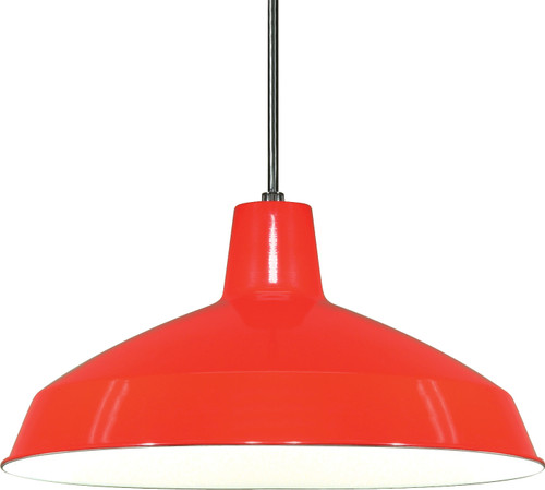 Nuvo Lighting - SF76-663 - One Light Hanging Lantern - Red / White Interior
