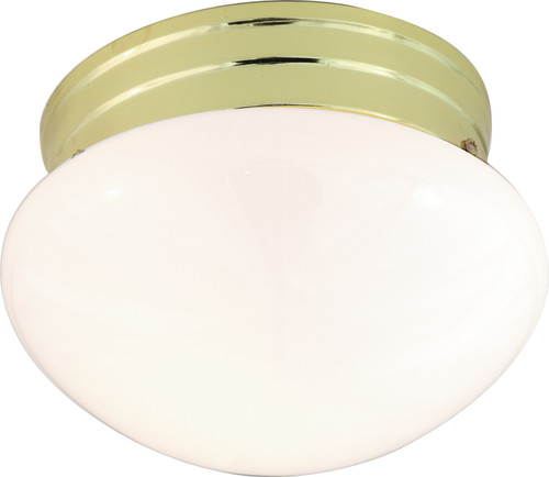 Nuvo Lighting - SF77-059 - One Light Flush Mount - Polished Brass