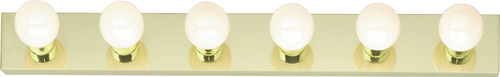 Nuvo Lighting - SF77-190 - Six Light Vanity - Polished Brass