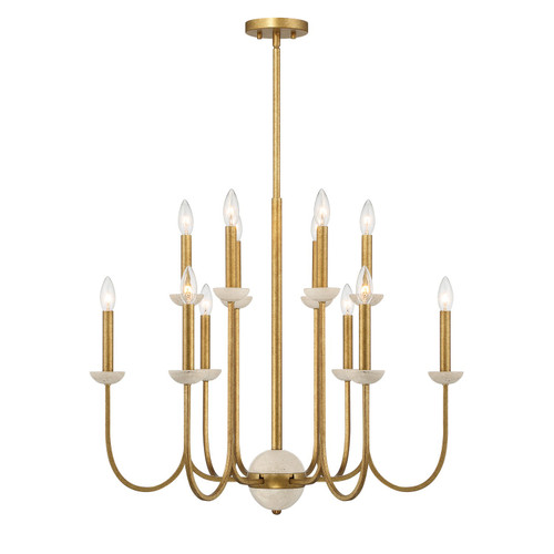 Savoy House - 1-2294-12-262 - 12 Light Chandelier - Oakhurst - Antique Gold