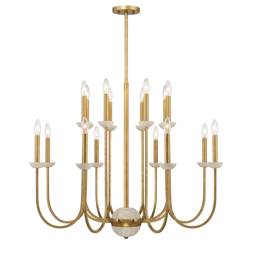 Savoy House - 1-2296-16-262 - 16 Light Chandelier - Oakhurst - Antique Gold