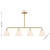 Blair Four Light Linear Chandelier (1-4014-4-322)