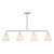 Savoy House - 1-4014-4-SN - Four Light Linear Chandelier - Blair - Satin Nickel