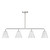 Blair Four Light Linear Chandelier (1-4014-4-SN)