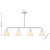 Blair Four Light Linear Chandelier (1-4014-4-SN)