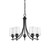 Octave Five Light Chandelier (1-4032-5-BK)