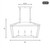 Townsend Three Light Linear Chandelier (1-423-3-322)