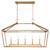 Savoy House - 1-424-5-322 - Five Light Linear Chandelier - Townsend - Warm Brass
