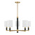 Savoy House - 1-4606-5-322 - Five Light Chandelier - Conrad - Warm Brass