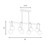 Couplet Eight Light Linear Chandelier (1-6699-8-143)