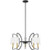 Savoy House - 1-7169-5-143 - Five Light Chandelier - Hanley - Matte Black/Warm Brass