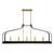 Savoy House - 1-7804-5-143 - Five Light Linear Chandelier - Sheffield - Matte Black w/Warm Brass