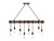 Savoy House - 1-990-8-41 - Eight Light Linear Chandelier - Burgess - Durango
