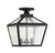 Savoy House - 5-105-BK - Three Light Flush Mount - Woodstock - Black