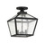 Woodstock Three Light Flush Mount (5-105-BK)