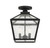 Woodstock Three Light Flush Mount (5-105-BK)