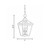 Ellijay Three Light Hanging Lantern (5-146-BK)