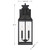 Emery Two Light Outdoor Wall Lantern (5-607-BK)