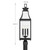 Emery Three Light Outdoor Post Lantern (5-609-BK)