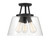 Savoy House - 6-1024-3-89 - Three Light Semi-Flush Mount - Calhoun - Matte Black