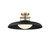 Savoy House - 6-1685-1-143 - One Light Semi-Flush Mount - Gavin - Matte Black w/Warm Brass