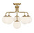 Savoy House - 6-1950-6-322 - Six Light Semi-Flush Mount - Marco - Warm Brass
