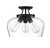 Octave Three Light Semi-Flush Mount (6-4035-3-BK)