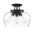 Octave Three Light Semi-Flush Mount (6-4035-3-BK)