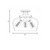Octave Three Light Semi-Flush Mount (6-4035-3-BK)