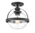 Savoy House - 6-7200-1-89 - One Light Semi-Flush Mount - Pendleton - Matte Black