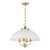 Savoy House - 7-1725-4-142 - Four Light Pendant - Monterey - White/Warm Brass