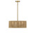 Savoy House - 7-1739-4-320 - Four Light Pendant - Ashe - Warm Brass/Rope
