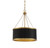 Savoy House - 7-188-6-143 - Six Light Pendant - Delphi - Black with Warm Brass Accents