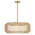 Savoy House - 7-2041-4-322 - Four Light Pendant - Pastis - Warm Brass