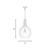 Brandon One Light Pendant (7-2255-1-322)