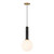 Savoy House - 7-2902-1-263 - One Light Pendant - Callaway - Black Marble with Warm Brass