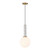 Savoy House - 7-2902-1-264 - One Light Pendant - Callaway - White Marble w/Warm Brass