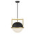 Savoy House - 7-4600-1-143 - One Light Pendant - Carlysle - Matte Black w/Warm Brass