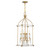 Savoy House - 7-7714-4-195 - Four Light Pendant - Mayfair - Warm Brass/Chrome