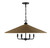 Savoy House - 7-7772-6-180 - Six Light Pendant - Eman - Matte Black w/Dark Rattan