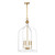 Savoy House - 7-7802-4-142 - Four Light Pendant - Sheffield - White with Warm Brass Accents