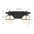 Pierce Two Light Bathroom Vanity (8-1060-2-BK)