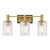Savoy House - 8-1102-3-143 - Three Light Bathroom Vanity - Concord - Matte Black w/Warm Brass