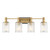 Savoy House - 8-1102-4-143 - Four Light Bathroom Vanity - Concord - Matte Black w/Warm Brass