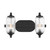 Savoy House - 8-3024-2-BK - Two Light Bathroom Vanity - Holton - Matte Black