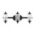 Holton Three Light Bathroom Vanity (8-3024-3-BK)