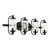 Holton Four Light Bathroom Vanity (8-3024-4-BK)